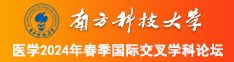 17艹在线观看南方科技大学医学2024年春季国际交叉学科论坛